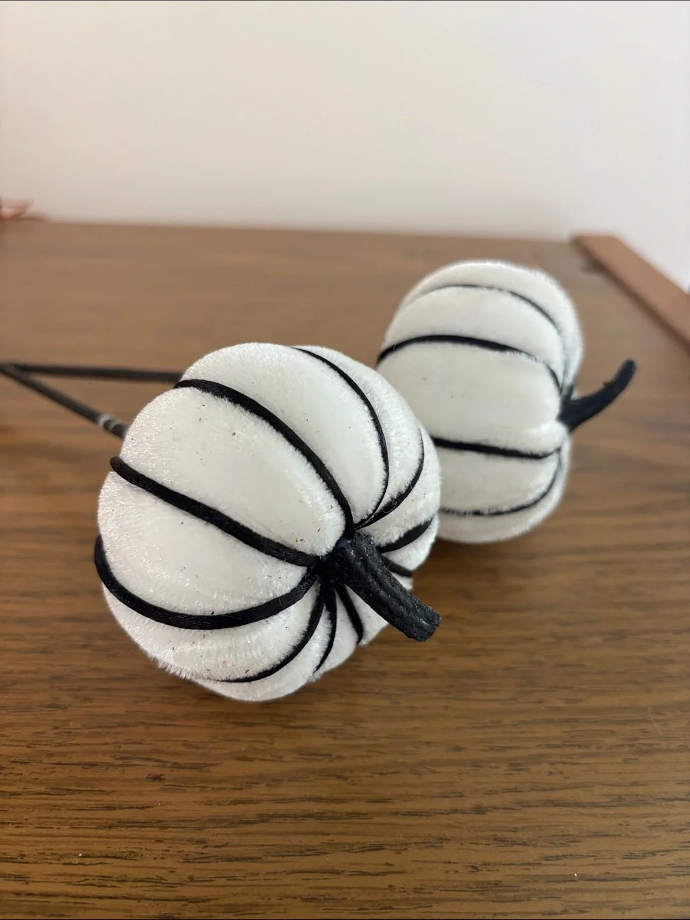 Decorative Pumpkin Picks - White, Orange, Yellow, Black